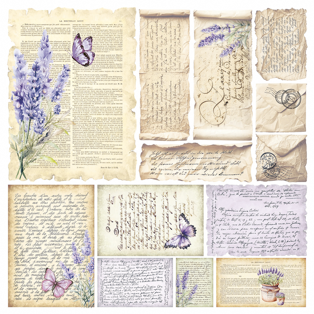 Ciao Bella Papercrafting Morning in Provence 6x6 Inch Vellum Paper (CBVQ013)