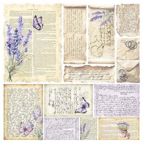 Ciao Bella Papercrafting Morning in Provence 6x6 Inch Vellum Paper (CBVQ013)