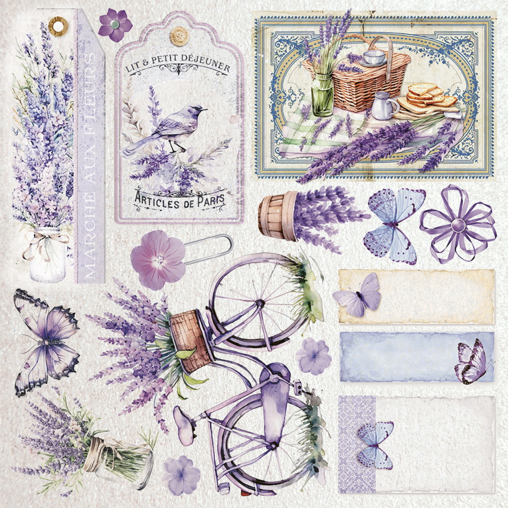 Ciao Bella Papercrafting Morning in Provence 6x6 Inch Deluxe Paper (CBDP003) Ciao Bella Papercrafting Morning in Provence 6x6 Inch Deluxe Paper (CBDP003)
