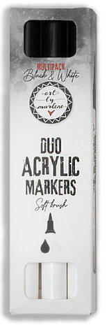 Studio Light Essentials Duo Acrylic Markers Black And White (ABM-ES-MARK25)
