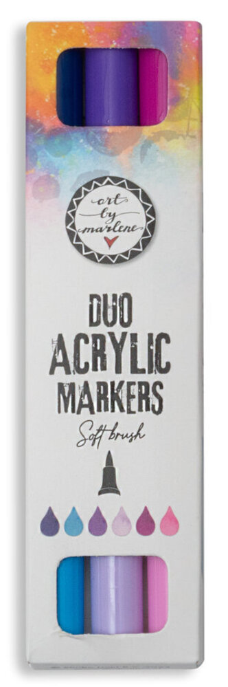 Studio Light Essentials Duo Acrylic Markers Purples (ABM-ES-MARK29)