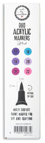 Studio Light Essentials Duo Acrylic Markers Purples (ABM-ES-MARK29)