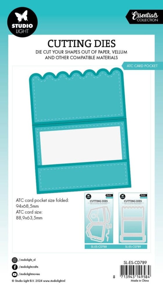 Studio Light Essentials Snijmal ATC Card Pocket (SL-ES-CD789)
