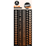 Studio Light Grunge Arrows & Borders Slimline Masking Stencil (SL-GR-MASK259)*