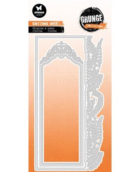 Studio Light Grunge Slimline Snijmal Label (SL-GR-CD779)*