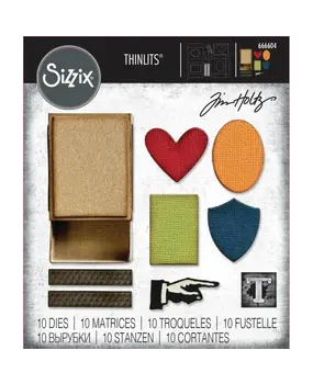 Sizzix Thinlits Die Set Vault Matchbox (666604) Sizzix Thinlits Die Set Vault Matchbox (666604)