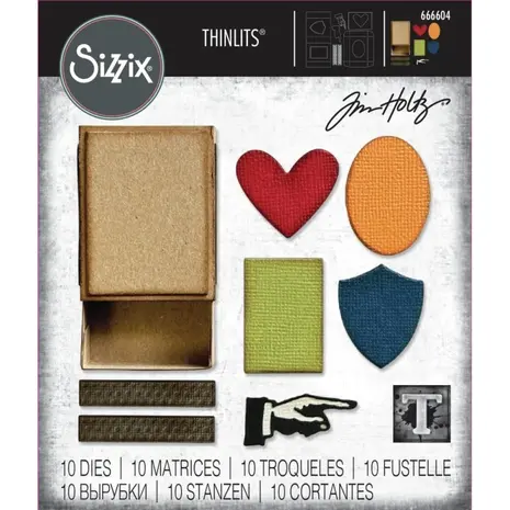 Sizzix Thinlits Die Set Vault Matchbox (666604) Sizzix Thinlits Die Set Vault Matchbox (666604)