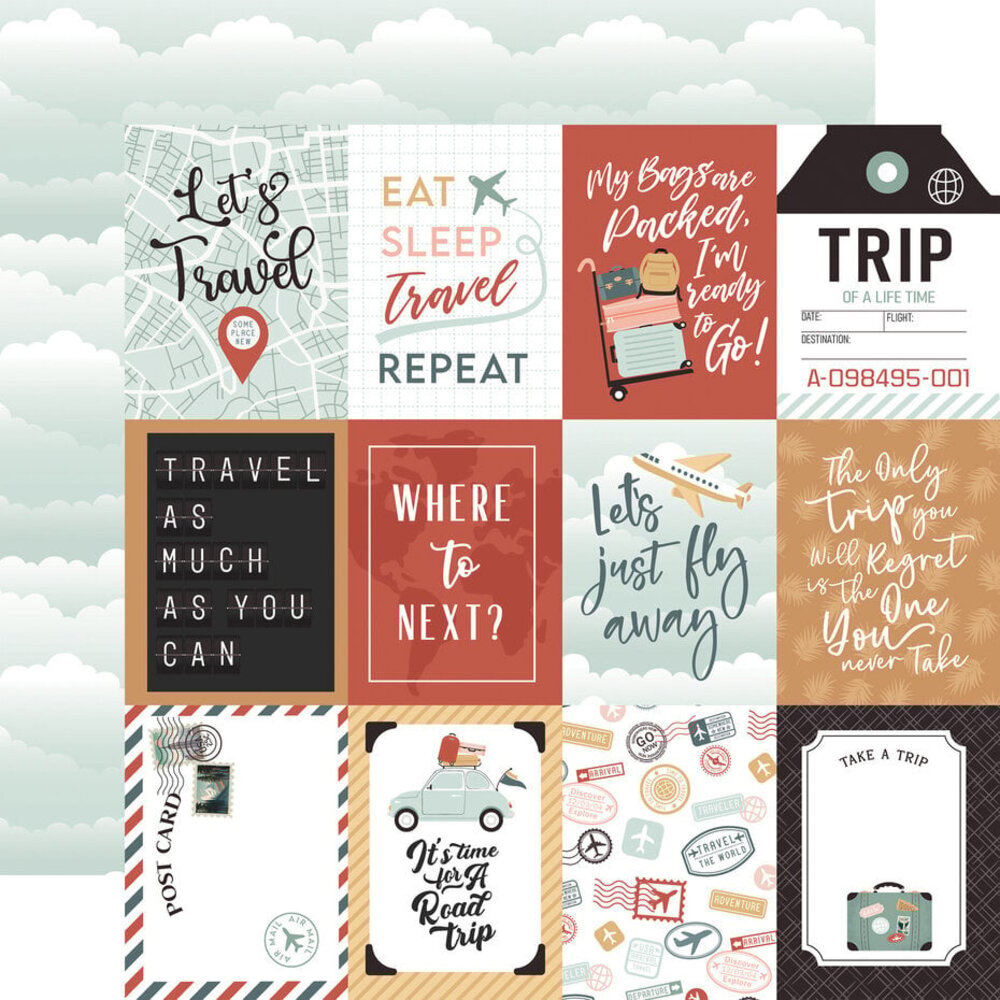 Echo Park Let's Take The Trip 12x12 Inch Collection Kit (LTT364016) Echo Park Let's Take The Trip 12x12 Inch Collection Kit (LTT364016)