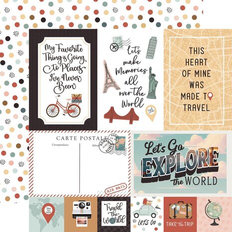 Echo Park Let's Take The Trip 12x12 Inch Collection Kit (LTT364016) Echo Park Let's Take The Trip 12x12 Inch Collection Kit (LTT364016)