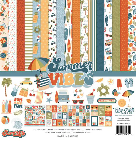 Echo Park Summer Vibes 12x12 Inch Collection Kit (SV365016)
