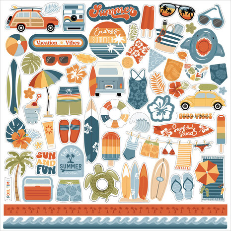 Echo Park Summer Vibes 12x12 Inch Collection Kit (SV365016)