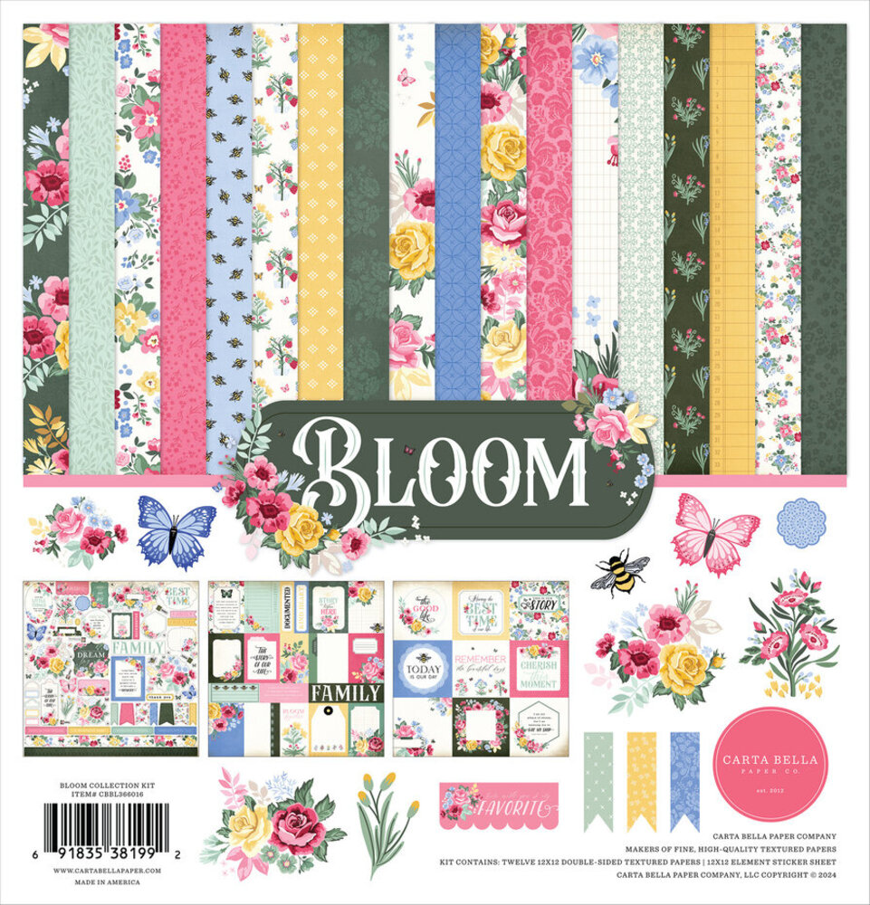 Carta Bella Bloom 12x12 Inch Collection Kit (CBBL366016) Carta Bella Bloom 12x12 Inch Collection Kit (CBBL366016)
