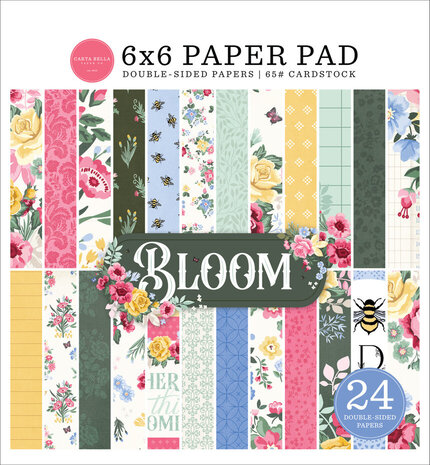 Carta Bella Bloom 6x6 Inch Paper Pad (CBBL366023) Carta Bella Bloom 6x6 Inch Paper Pad (CBBL366023)