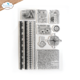 Elizabeth Craft Designs This Lovely Life A5 Clear Stamps Travel & Postage (CS352)
