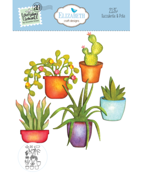 Elizabeth Craft Designs This Lovely Life Dies Succulents & Pots (2135) Elizabeth Craft Designs This Lovely Life Dies Succulents & Pots (2135)