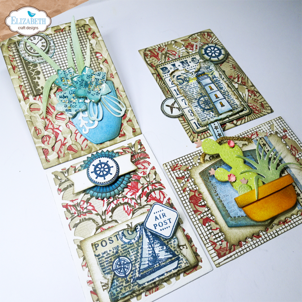 Elizabeth Craft Designs This Lovely Life Dies Succulents & Pots (2135)