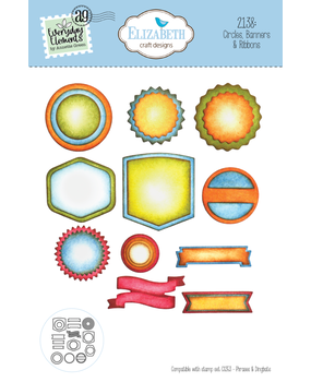 Elizabeth Craft Designs This Lovely Life Dies Circles, Banners & Ribbons (2138) Elizabeth Craft Designs This Lovely Life Dies Circles, Banners & Ribbons (2138)