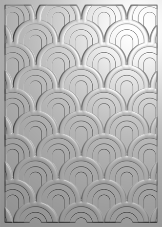 Crafter's Companion Seamless Scallops 3D Embossing Folder (CC-EF5-3D-SESC) Crafter's Companion Seamless Scallops 3D Embossing Folder (CC-EF5-3D-SESC)