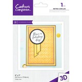 Crafter's Companion Retro Circles 3D Embossing Folder (CC-EF5-3D-RECI)