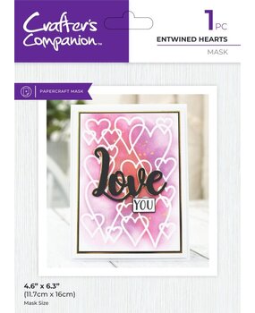 Crafter's Companion Entwined Hearts Masking Stencil (CC-MASK-ENHEA)