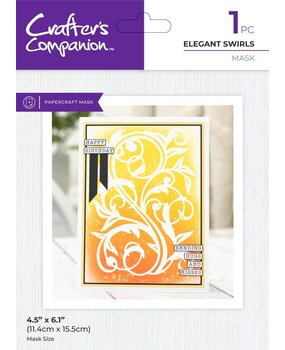 Crafter's Companion Elegant Swirls Masking Stencil (CC-MASK-ELSWI) Crafter's Companion Elegant Swirls Masking Stencil (CC-MASK-ELSWI)