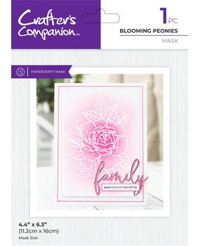 Crafter's Companion Blooming Peonies Masking Stencil (CC-MASK-BLPEO)