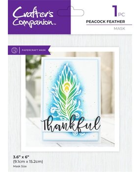 Crafter's Companion Peacock Feathers Masking Stencil (CC-MASK-PEFEA) Crafter's Companion Peacock Feathers Masking Stencil (CC-MASK-PEFEA)