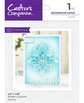 Crafter's Companion Decorative Lotus Masking Stencil (CC-MASK-DELOT) Crafter's Companion Decorative Lotus Masking Stencil (CC-MASK-DELOT)