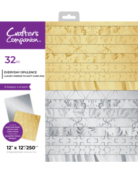 Crafter's Companion Everyday Opulence 12x12 Inch Luxury Mirror Card (CC-LMC12-EVOP)
