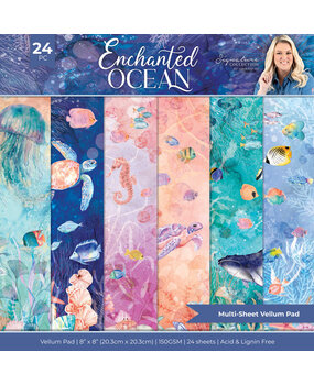 Crafter's Companion Enchanted Ocean 8x8 Inch Vellum Pad (S-EO-VELPAD8) Crafter's Companion Enchanted Ocean 8x8 Inch Vellum Pad (S-EO-VELPAD8)