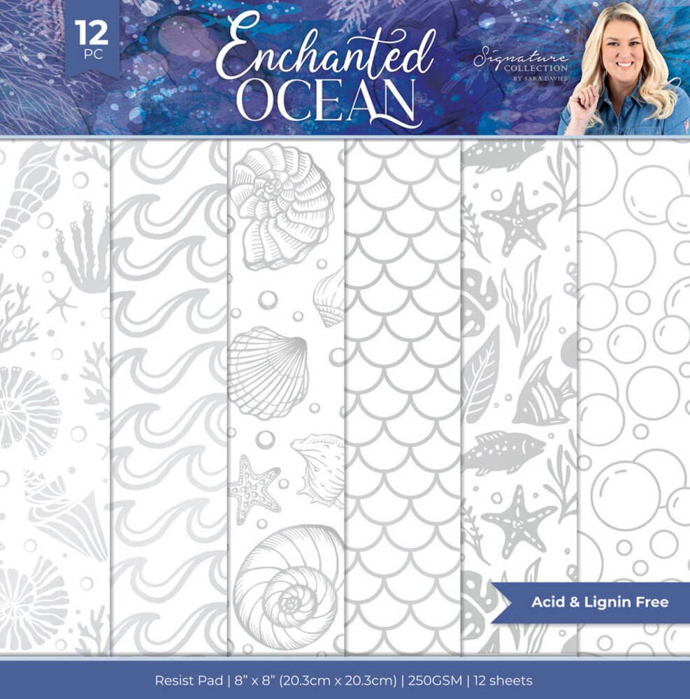 Crafter's Companion Enchanted Ocean 8x8 Inch Resist Pad (S-EO-RPAD8) Crafter's Companion Enchanted Ocean 8x8 Inch Resist Pad (S-EO-RPAD8)