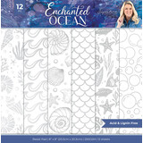 Crafter's Companion Enchanted Ocean 8x8 Inch Resist Pad (S-EO-RPAD8)