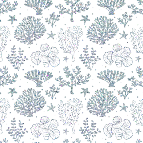 Crafter's Companion Enchanted Ocean 8x8 Inch Luxury Foiled Acetate (S-EO-ACE8-LUXF-I)