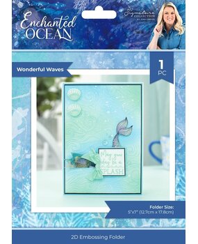 Crafter's Companion Enchanted Ocean 2D Embossing Folder Wonderful Waves (S-EO-EF5-WOWA) Crafter's Companion Enchanted Ocean 2D Embossing Folder Wonderful Waves (S-EO-EF5-WOWA)