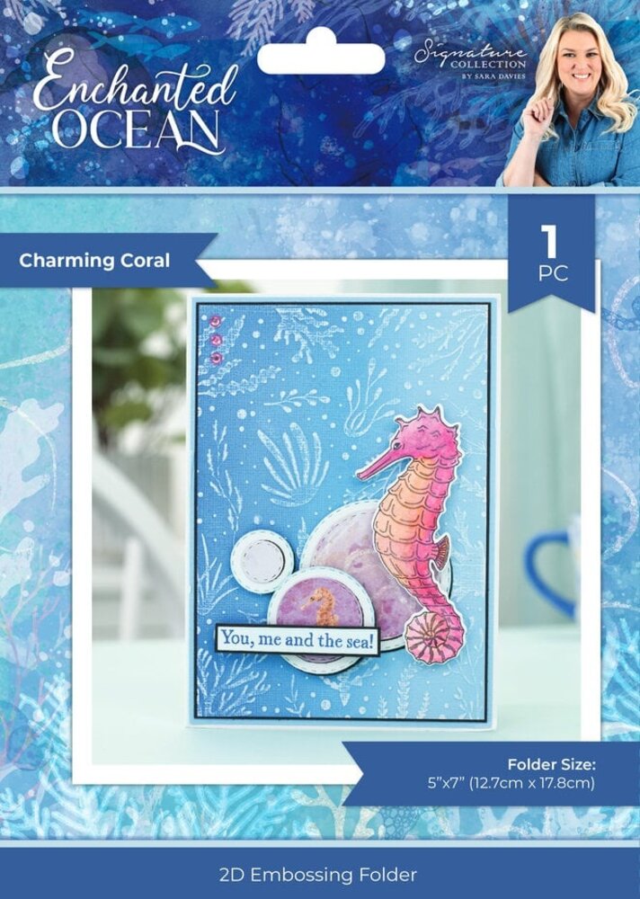 Crafter's Companion Enchanted Ocean 2D Embossing Folder Charming Coral (S-EO-EF5-CHCO) Crafter's Companion Enchanted Ocean 2D Embossing Folder Charming Coral (S-EO-EF5-CHCO)