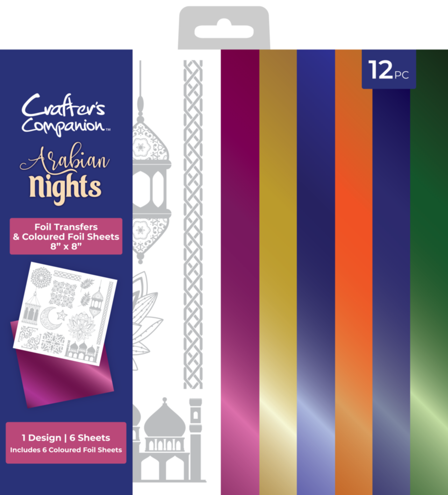 Crafter's Companion Arabian Nights 8x8 Inch Foil Transfers (AN-FOILTR8-ARNI) Crafter's Companion Arabian Nights 8x8 Inch Foil Transfers (AN-FOILTR8-ARNI)