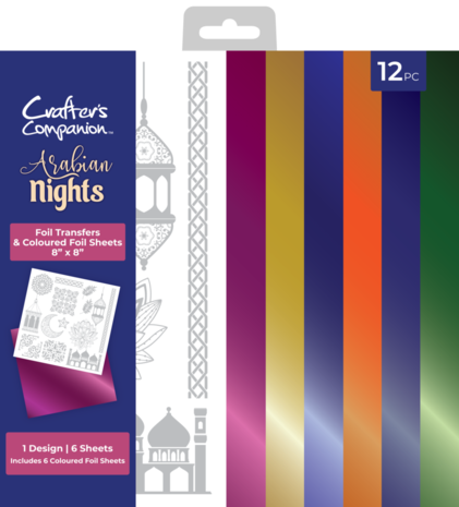 Crafter's Companion Arabian Nights 8x8 Inch Foil Transfers (AN-FOILTR8-ARNI) Crafter's Companion Arabian Nights 8x8 Inch Foil Transfers (AN-FOILTR8-ARNI)