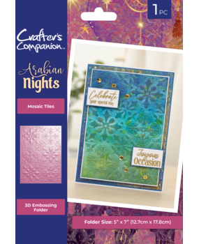 Crafter's Companion Arabian Nights 3D Embossing Folder Mosaic Tiles (AN-3D-3F5-MOTA) Crafter's Companion Arabian Nights 3D Embossing Folder Mosaic Tiles (AN-3D-3F5-MOTA)