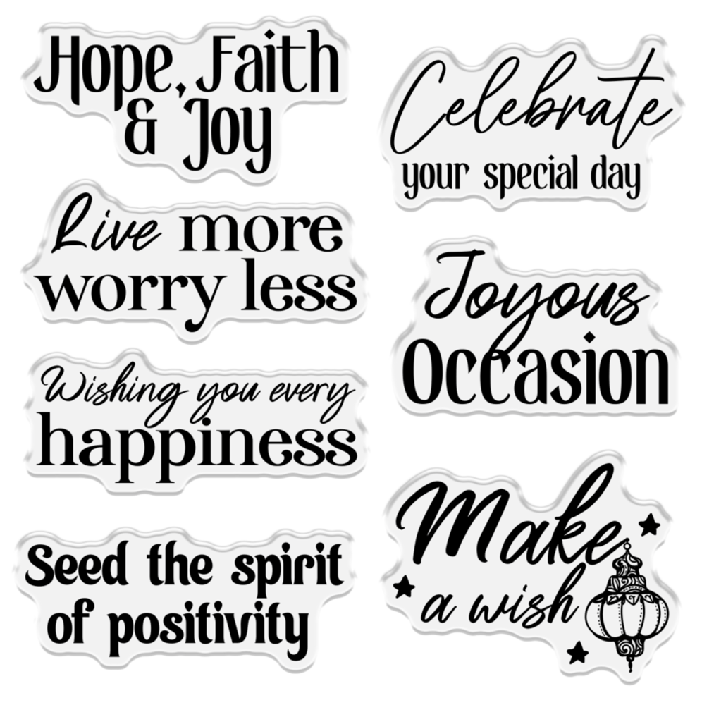 Crafter's Companion Arabian Nights Clear Stamps Joyous Occasions (AN-CA-ST-JOOC)