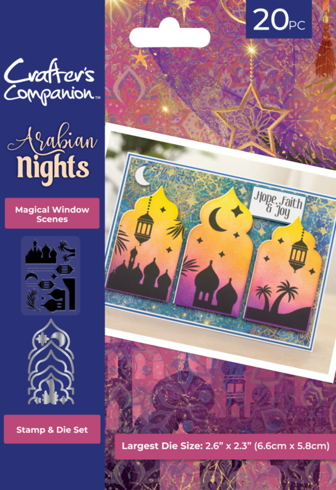 Crafter's Companion Arabian Nights Stamps & Die Magical Window Scene (AN-STD-MWSC)