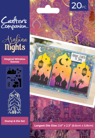 Crafter's Companion Arabian Nights Stamps & Die Magical Window Scene (AN-STD-MWSC)
