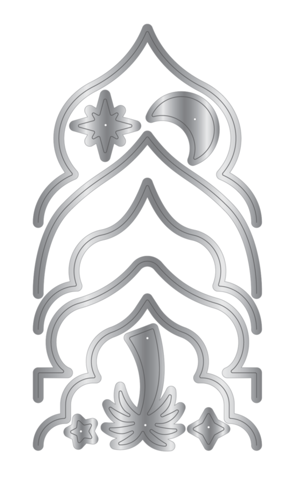 Crafter's Companion Arabian Nights Stamps & Die Magical Window Scene (AN-STD-MWSC)