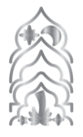 Crafter's Companion Arabian Nights Stamps & Die Magical Window Scene (AN-STD-MWSC)