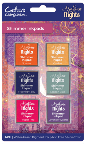 Crafter's Companion Arabian Nights Shimmer Inkpads (AN-IP-SHI) Crafter's Companion Arabian Nights Shimmer Inkpads (AN-IP-SHI)