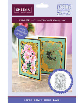 Sheena Bold Florals Clear Stamp Wild Roses (SD-ITF-BF-STP-WR) Sheena Bold Florals Clear Stamp Wild Roses (SD-ITF-BF-STP-WR)