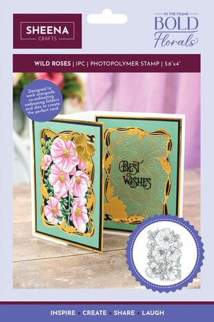 Sheena Bold Florals Clear Stamp Wild Roses (SD-ITF-BF-STP-WR) Sheena Bold Florals Clear Stamp Wild Roses (SD-ITF-BF-STP-WR)