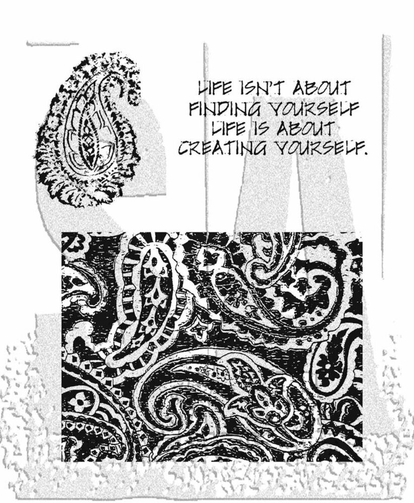 Stampers Anonymous Cling Stamps Paisley Prints (CMS011)