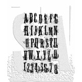 Stampers Anonymous Cling Stamps Grunge Alphabet (CMS008)