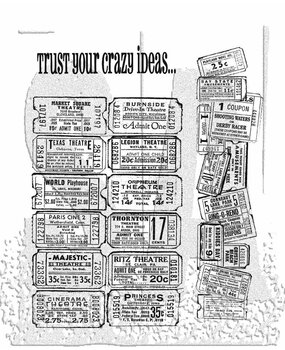 Stampers Anonymous Cling Stamps Admit One (CMS003) Stampers Anonymous Cling Stamps Admit One (CMS003)