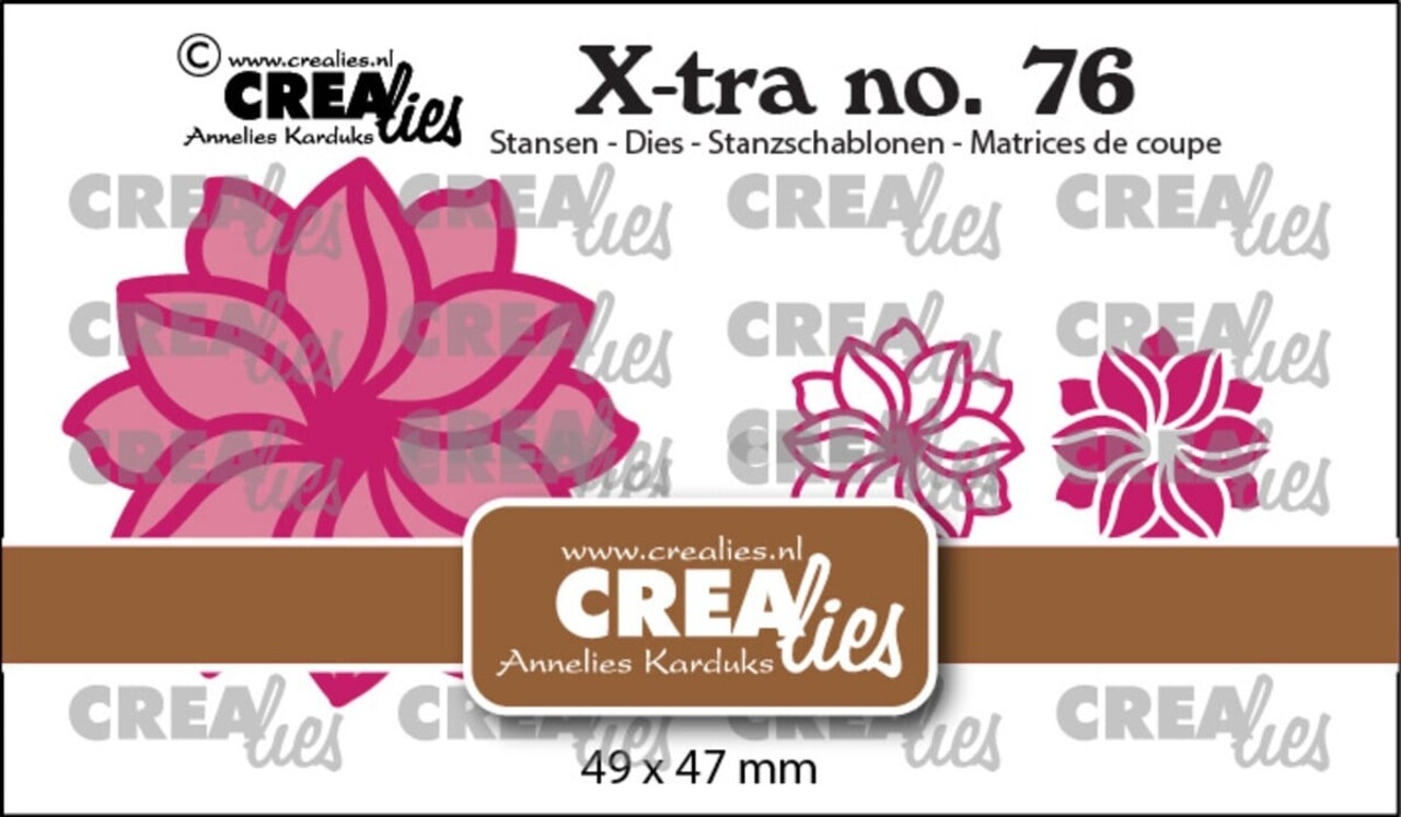 Crealies X-tra Dies Fantasiebloem A Klein (CLXtra76)